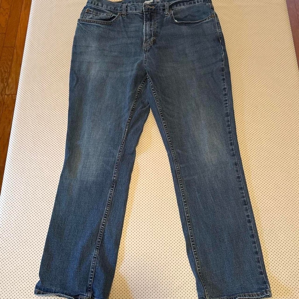 Men's Old Navy Straight Built in Flex Dark Wash 36 by 30 Jeans‎